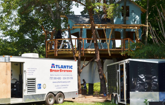 Tree House Guys Spray Insulation Project